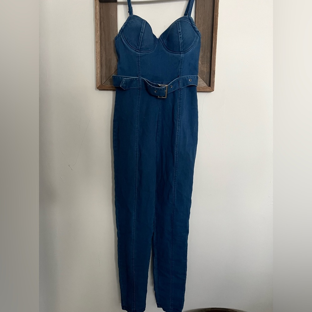Haute Monde Blue Denim Overalls